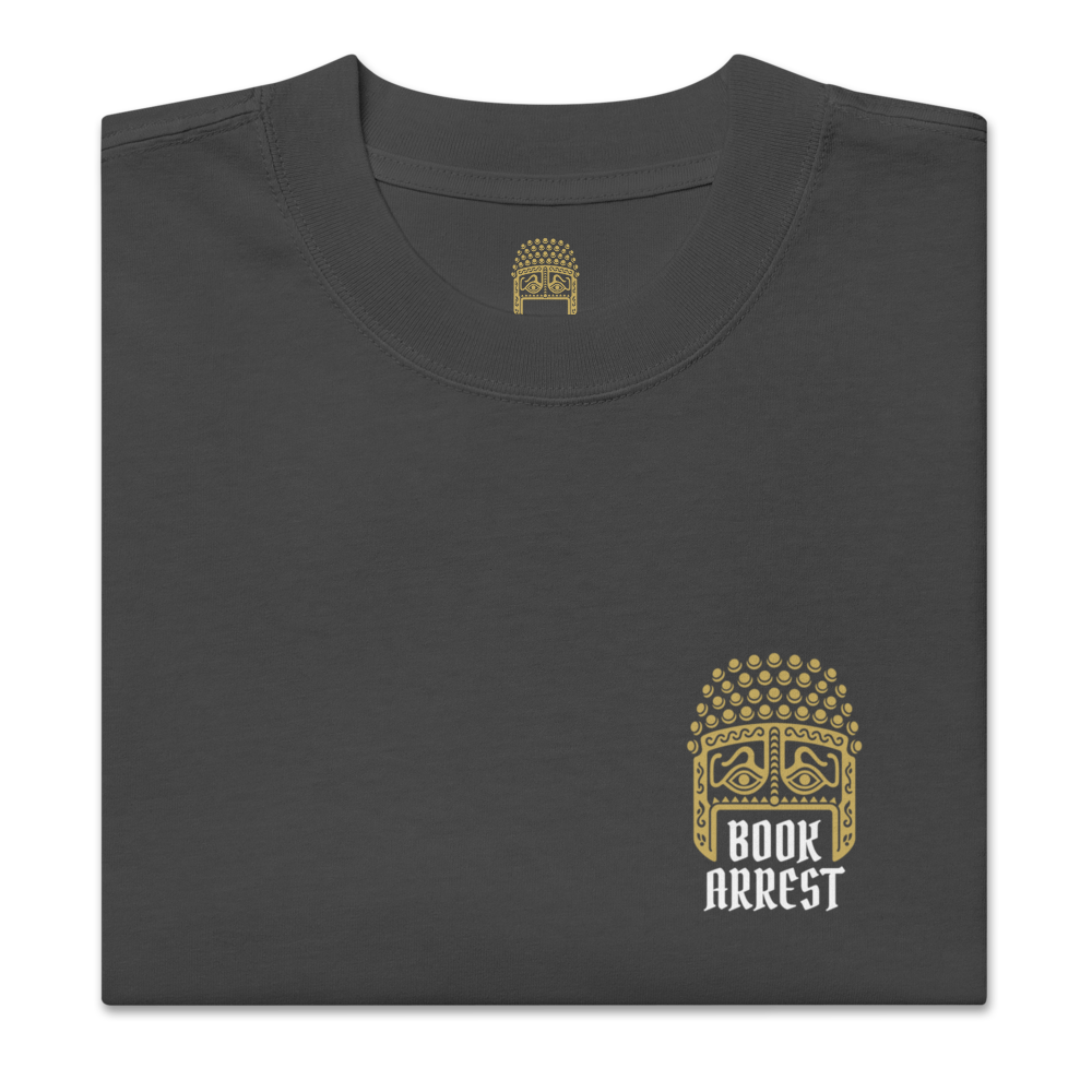 Oversized Bookarrest T-shirt antraciet