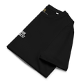 Unisex Bookarrest logo on shoulder T-shirt black