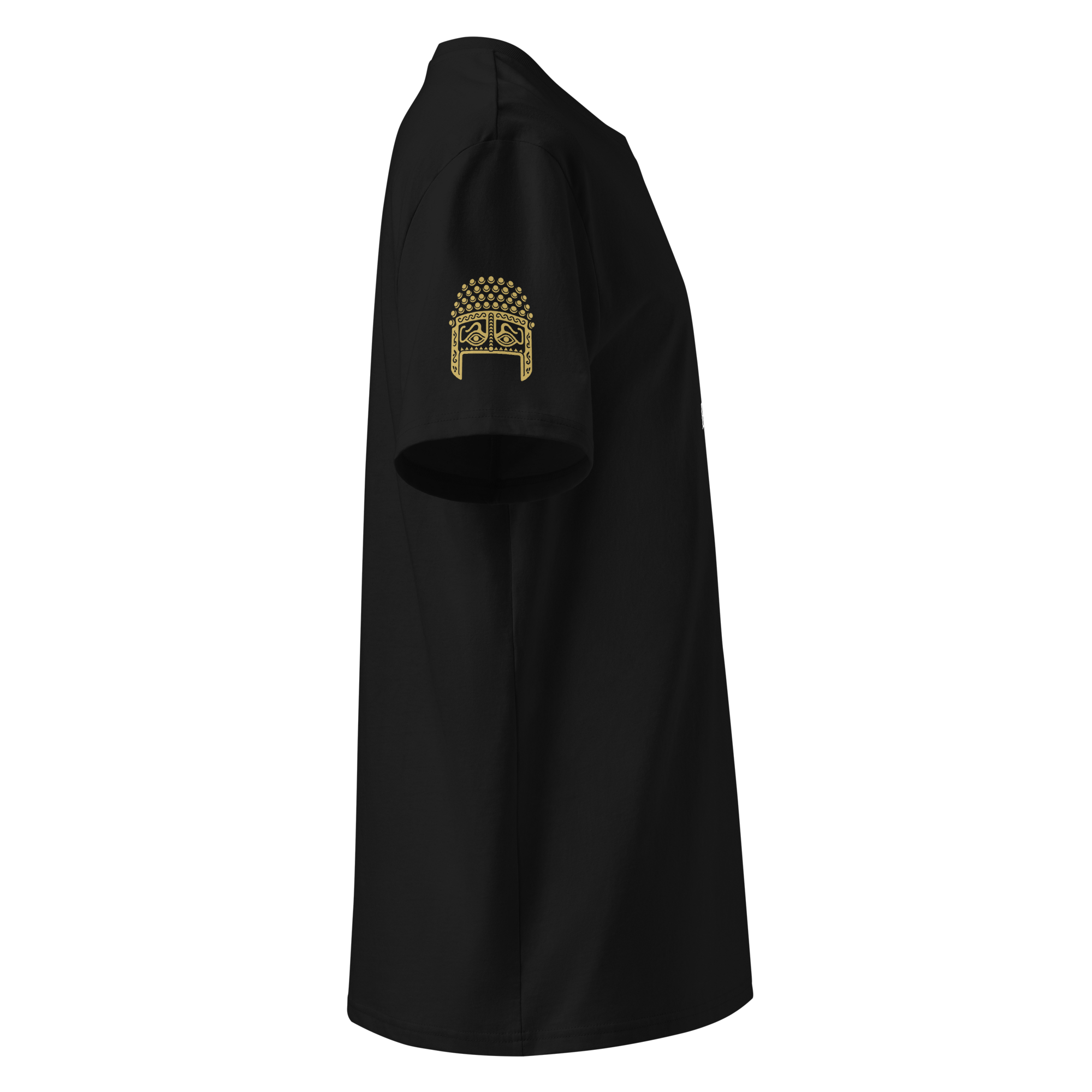 Unisex Bookarrest logo on shoulder T-shirt black